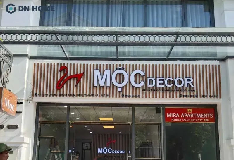 Mẫu thiết kế bảng hiệu nội thất đẹp