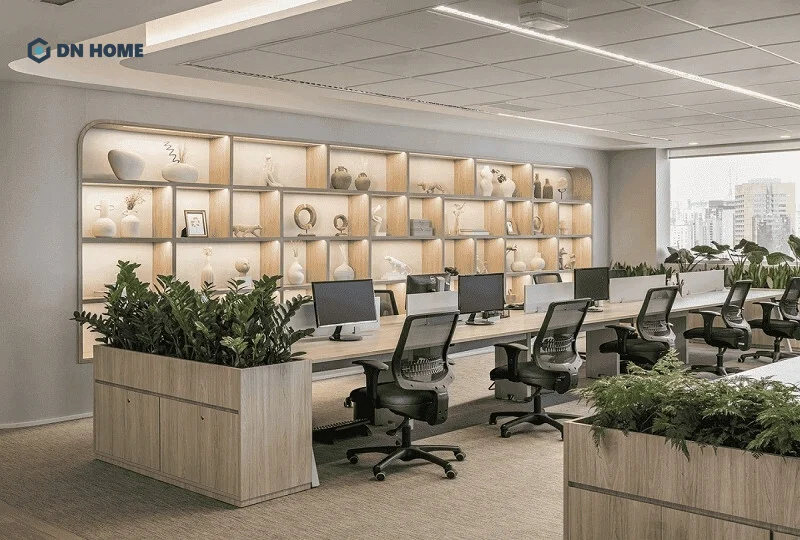 Bố trí không gian làm việc hợp lý, sắp xếp khu vực làm việc ngăn nắp giúp tạo ra dòng chảy năng lượng tích cực và gia tăng hiệu suất công việc