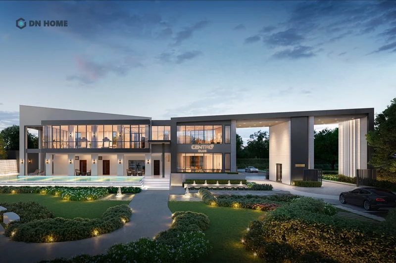 Màu sắc chủ đạo khi thiết kế văn phòng 2 tầng chủ yếu là các gam màu trung tính