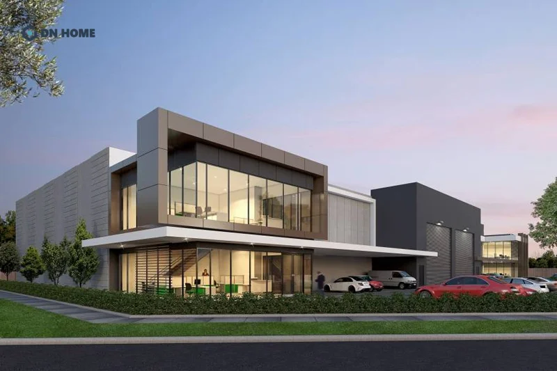 Văn phòng 2 tầng được thiết kế linh hoạt thường ứng dụng không gian mở để dễ thay đổi bố cục