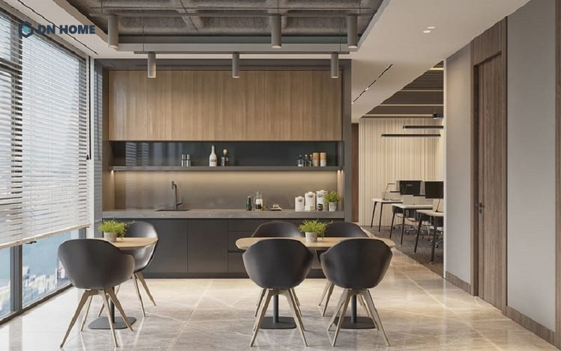 Pantry được thiết kế đơn giản nhưng cũng không kém phần tinh tế