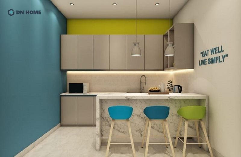 Thiết kế pantry đơn giản cho văn phòng có diện tích khiêm tốn