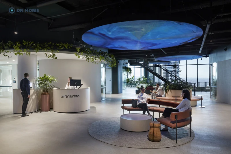 Văn phòng phong cách Biophilic phù hợp với những doanh nghiệp hoạt động liên quan đến sự uy tín, con người