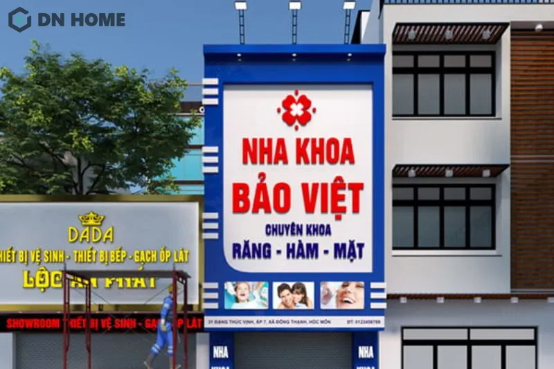 Nên ưu tiên sử dụng những màu sắc liên quan đến lĩnh vực y tế khi thiết kế bảng hiệu nha khoa