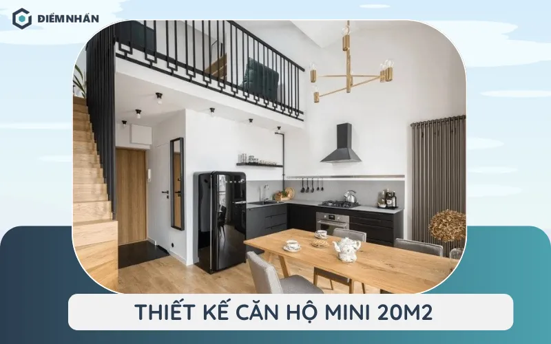 thiết kế căn hộ mini 20m2