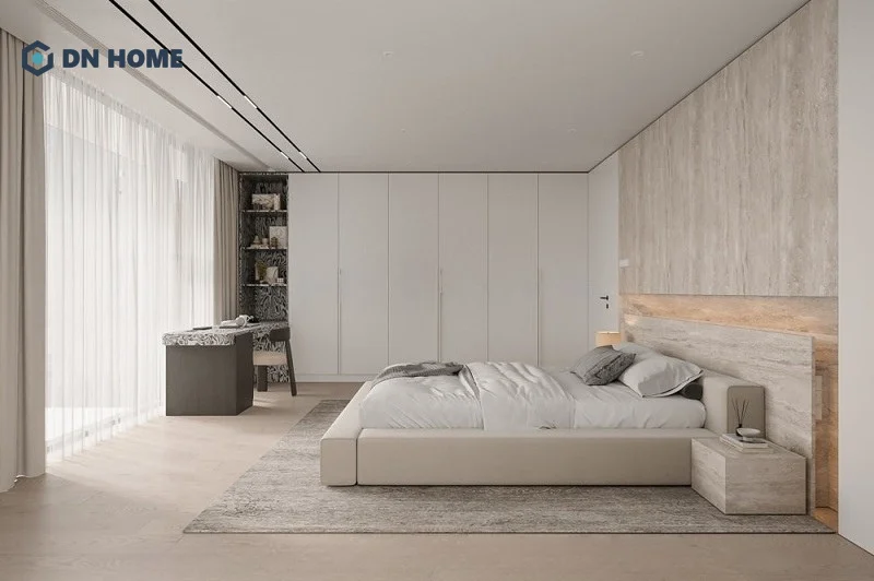 Kiểu thiết kế này làm cho không gian có cảm giác rộng hơn