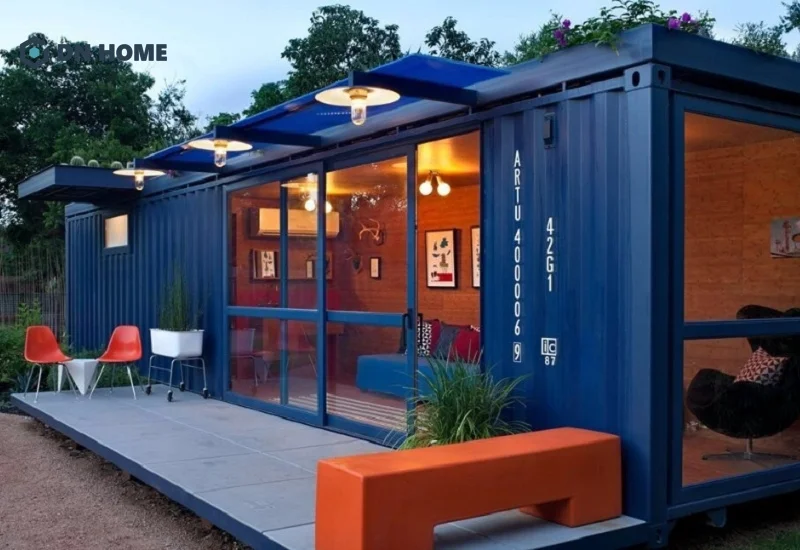 Với diện tích nhỏ, thiết kế theo phong cách Container vẫn mang đến sự hiện đại, tiện nghi cho khách hàng