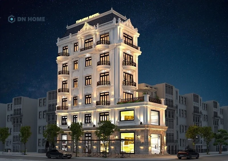 Khách sạn mini kiểu Pháp được thiết kế nhiều tầng