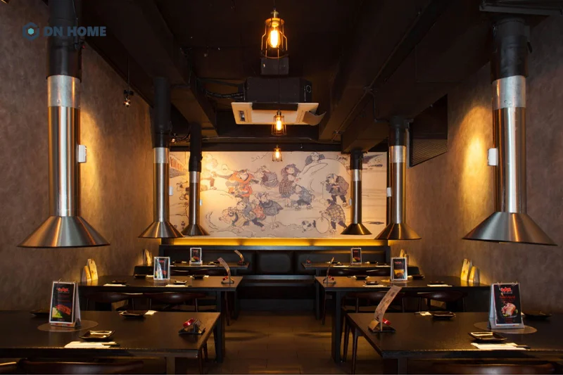 Hệ thống hút khói là yếu tố cần có để giữ không gian nhà hàng BBQ luôn thông thoáng