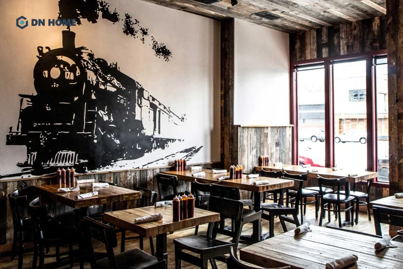 Nên tận dụng ánh sáng tự nhiên thông qua không cửa sổ lớn khi thiết kế nhà hàng nướng BBQ