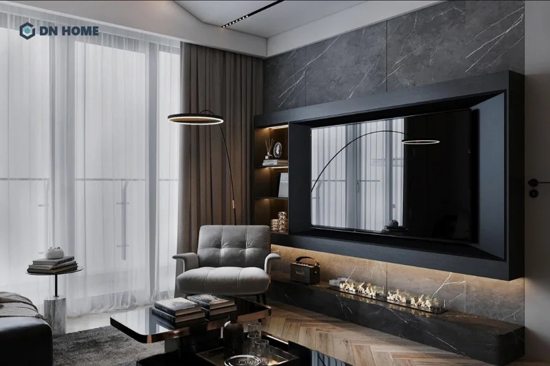 Ánh sáng tự nhiên giúp không gian chung cư thêm thoáng đãng và ấm cúng