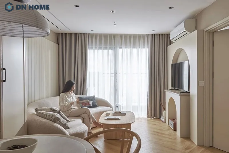 Chung cư mini 45m2 phong cách Japandi gây ấn tượng với vẻ đẹp tinh tế, tiện nghi