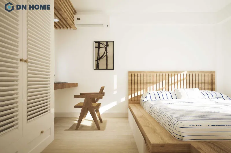 Nội thất thấp cũng là yếu tố giúp tạo nên cảm giác gần gũi và dễ chịu cho không gian sống