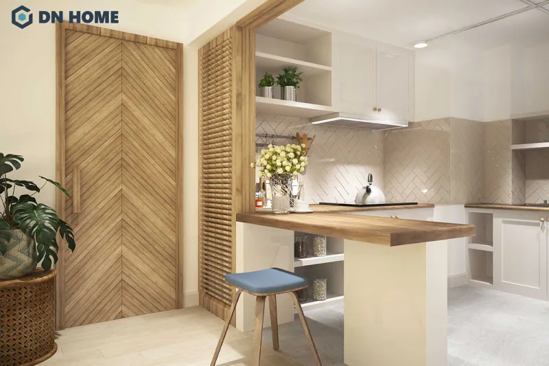 Sử dụng vật liệu thân thiện với môi trường khi thiết kế nội thất chung cư mini 45m2 là xu hướng hiện nay