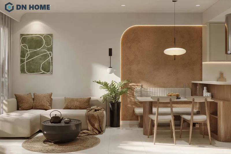 Phong cách thiết kế chung cư mini tối giản để tiết kiệm diện tích nhưng cần có điểm nhấn để tránh nhàm chán