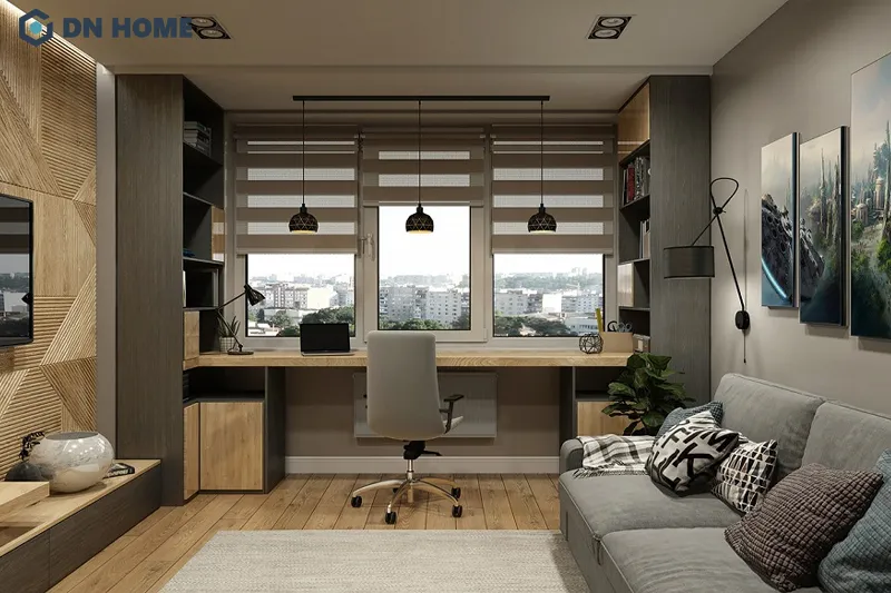 Gỗ công nghiệp là chất liệu gỗ thường được sử dụng trong thiết kế nội thất chung cư hiện đại