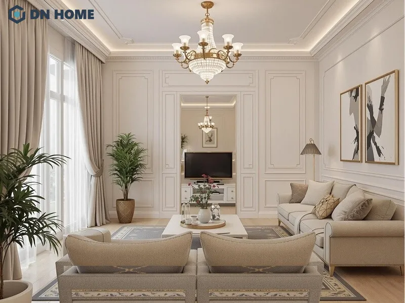 Thiết kế nội thất chung cư tân cổ điển ngày càng được ưa chuộng bởi đem lại một loạt ưu điểm về thẩm mỹ cho không gian
