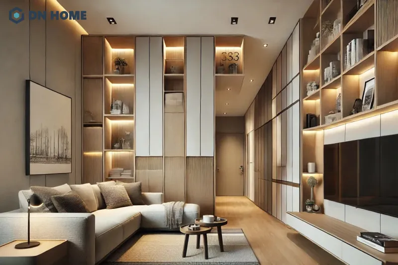 Thiết kế phòng khách chung cư diện tích 30m2 cần bố trí nội thất khoa học để tạo cảm giác thoáng đãng