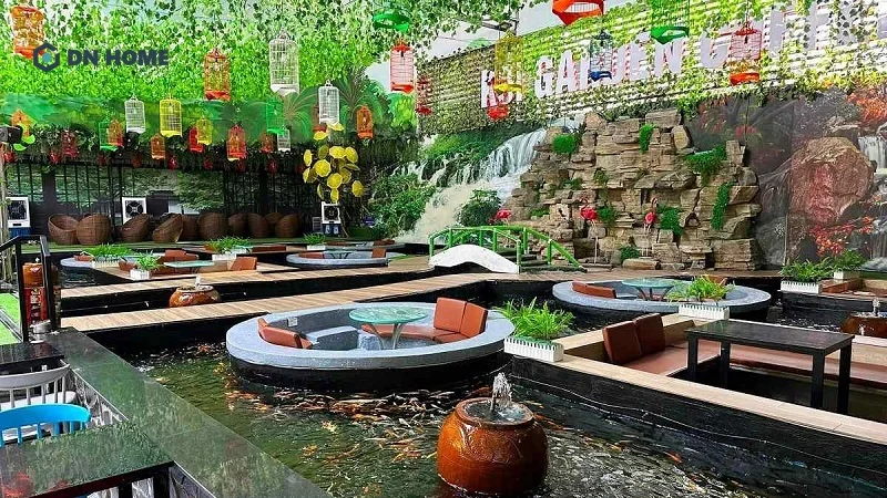 Lối đi được trải thảm tạo điểm nhấn ấn tượng