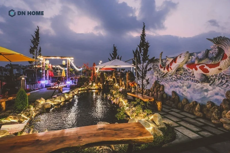 Thiết kế hồ có độ sâu tiêu chuẩn giúp cá koi sinh trưởng tốt hơn