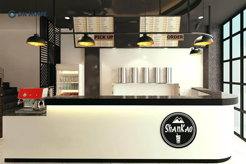 Cần đảm bảo sự thuận tiện vận hành khi thiết kế quầy pha chế trong quán trà sữa