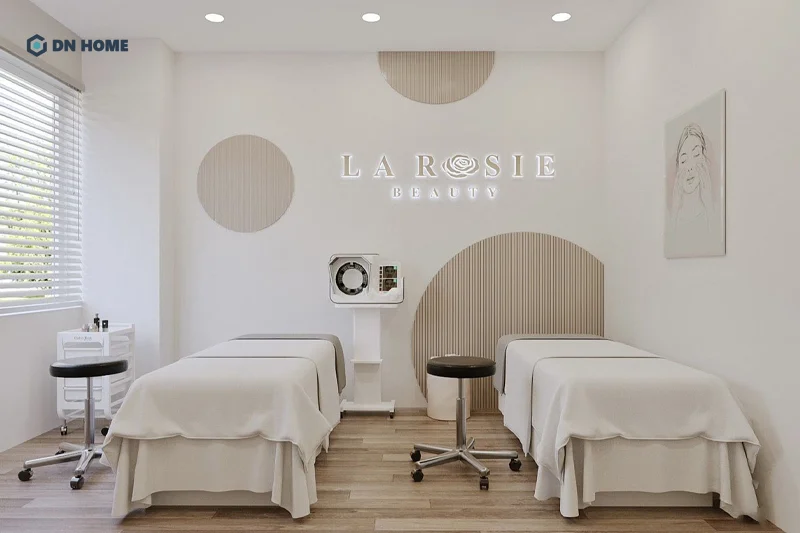 Mẫu thiết kế thẩm mỹ viện theo phong cách Hàn Quốc hướng đến vẻ đẹp tinh tế, dịu dàng