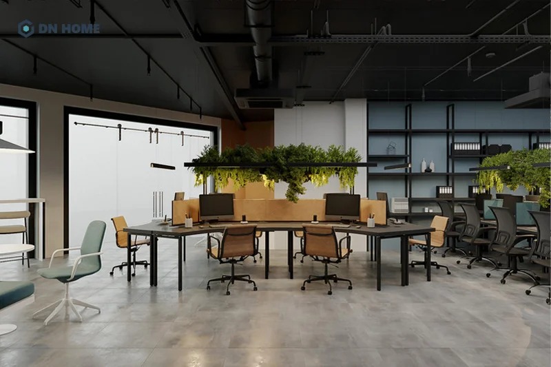 Không gian làm việc với nhiều cây xanh giúp nhân viên giảm căng thẳng và thư giãn hơn