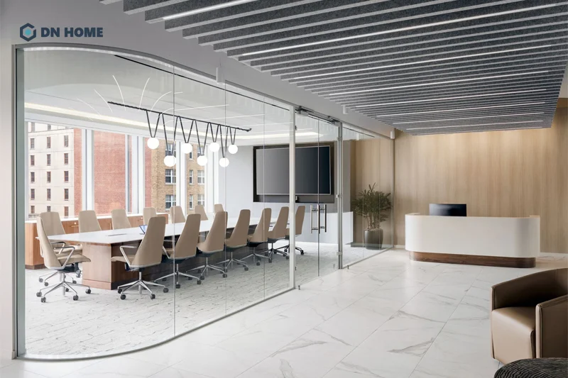 Phong cách thiết kế tinh tế, sang trong thể hiện đẳng cấp của doanh nghiệp tài chính