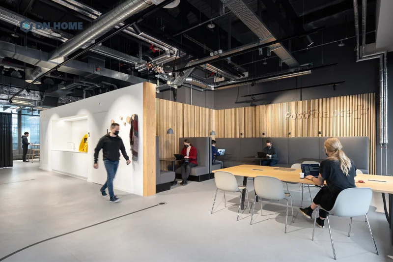 Không gian nội thất văn phòng tài chính PostFinance tại New Bern, Thụy Sĩ