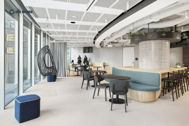 Không gian văn phòng ScotPac được thiết kế theo không gian mở, đề cao tính linh hoạt