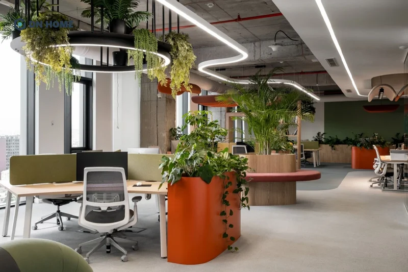 Thiên nhiên là yếu tố không thể thiếu khi thiết kế văn phòng phong cách Nhật Bản