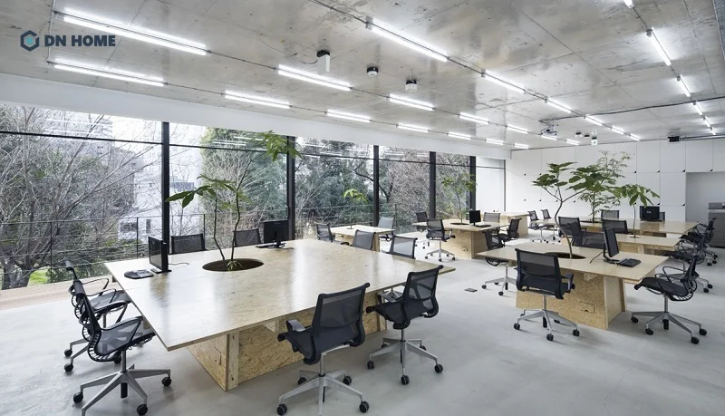 Nên sử dụng nội thất linh hoạt khi thiết kế văn phòng 60m2 để dễ dàng thay đổi cấu trúc khi cần thiết