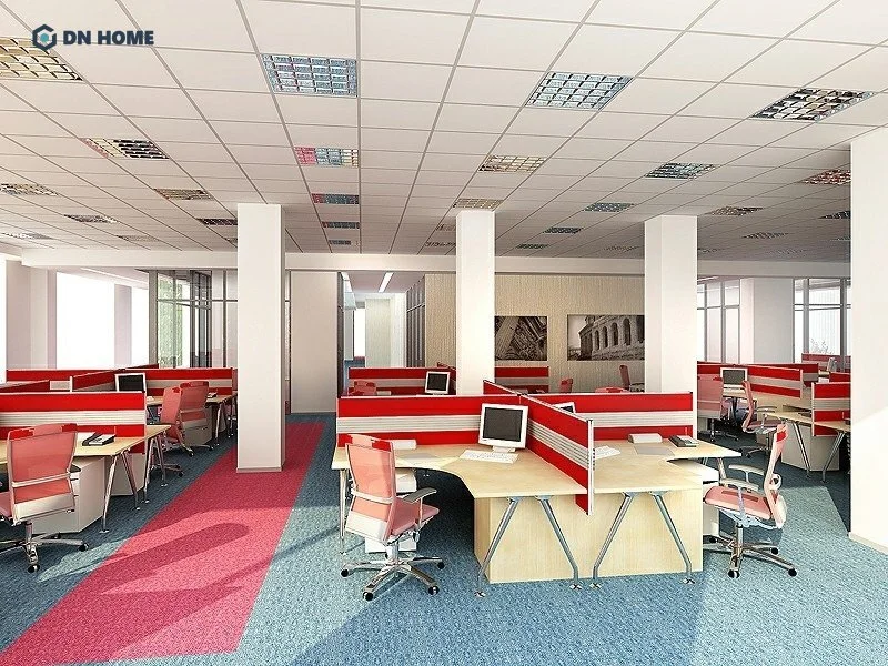 Thiết kế văn phòng theo phong thuỷ cho người mệnh Hoả thường thấy với sắc đỏ nổi bật