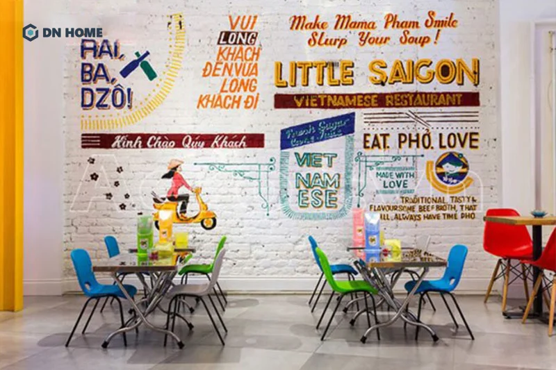 Cần dựa vào phong cách tổng thể của quán ăn vặt để lựa chọn decor phù hợp, hài hòa