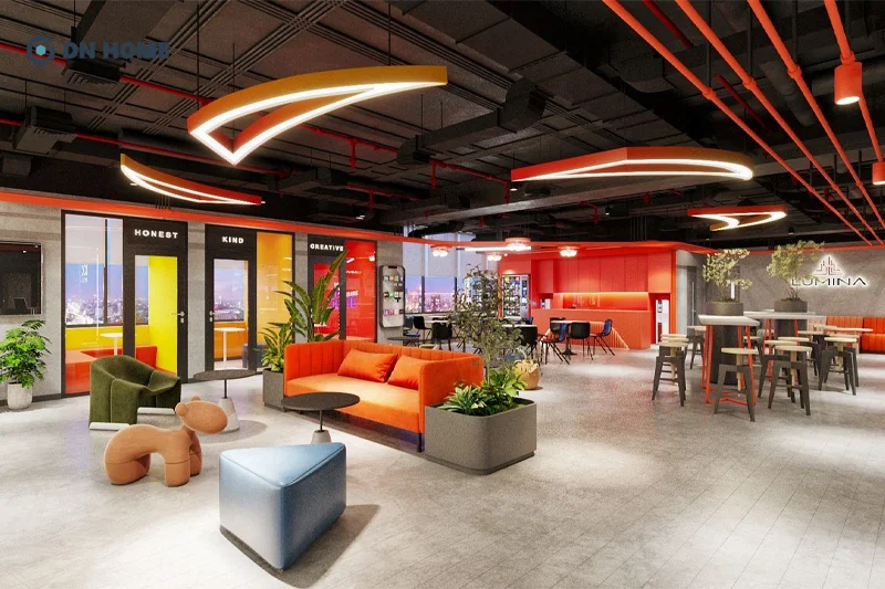 Văn phòng hiện đại là không gian làm việc được tích hợp công nghệ, tạo nên sự tiện nghi và linh hoạt