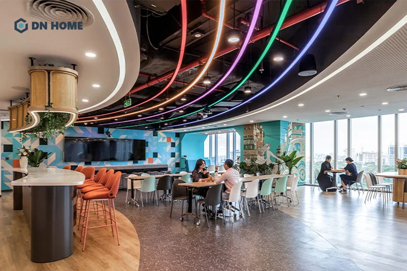 Không gian ứng dụng công nghệ tạo nên môi trường làm việc năng động, đầy cảm hứng sáng tạo