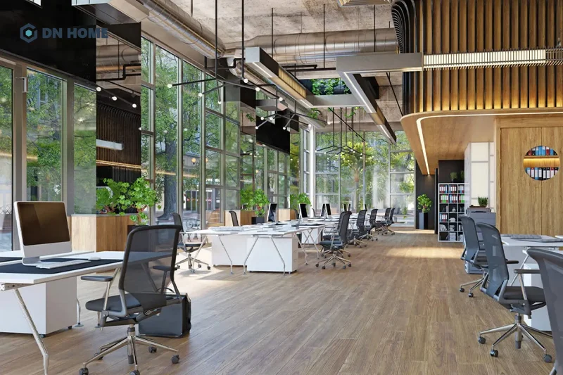 Ánh sáng tự nhiên giúp văn phòng làm việc trở nên thoải mái, cải thiện tinh thần và hiệu suất của nhân viên