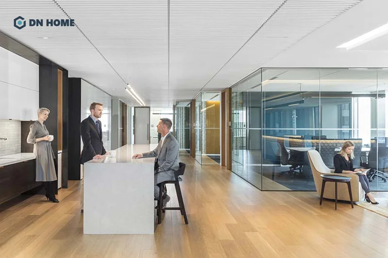 Văn phòng làm việc xuyên thấu thúc đẩy sự kết nối và tương tác giữa các nhân viên, bộ phận