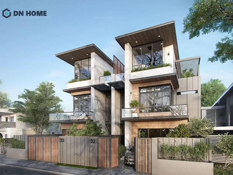 Mẫu biệt thự hiện đại mang lại tổng thể kiến trúc bề thế