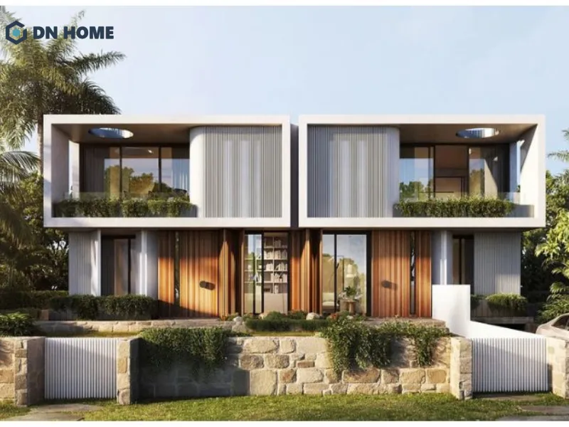 Biệt thự 2 tầng hiện đại tối ưu không gian sống trên quỹ đất chung