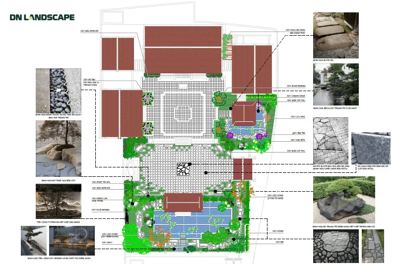 Bản vẽ cảnh quan chi tiết từng hạng mục nhằm đảm bảo quá trình thi công diễn ra chính xác