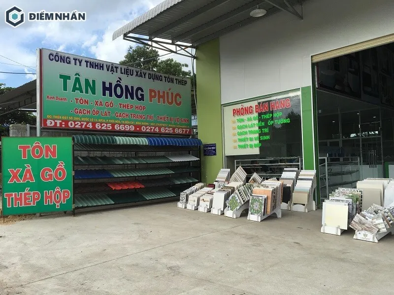 Bảng hiệu bạt hiflex công ty vật liệu xây dựng được in ấn sắc nét