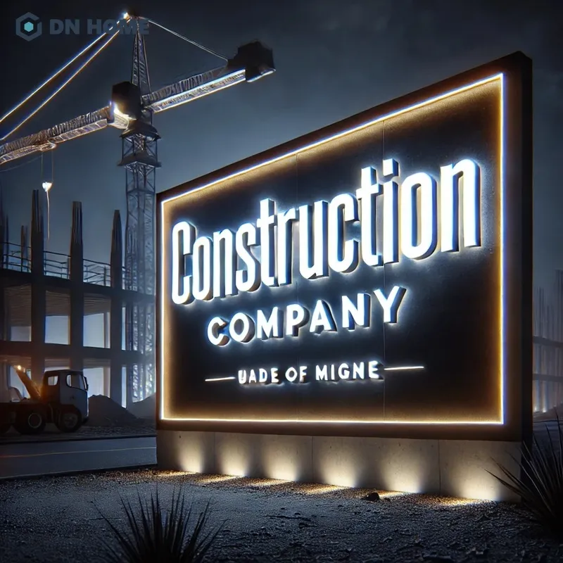 Tên thương hiệu được đặt ở vị trí trung tâm cùng lối thiết kế sang trọng