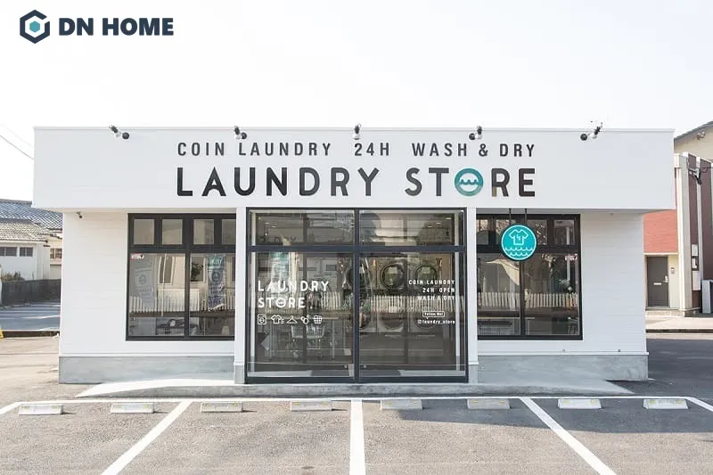 Biển hiệu cửa hàng giặt sấy thiết kế đẹp, chỉn chu góp phần thu hút khách hàng tiềm năng