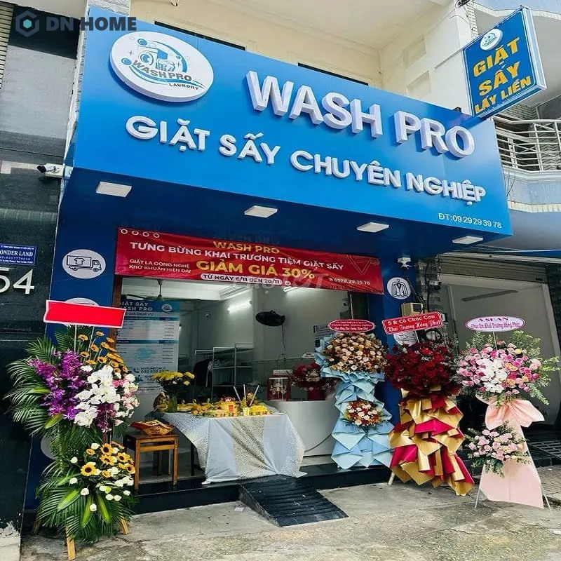 Mẫu biển hiệu giặt sấy đẹp