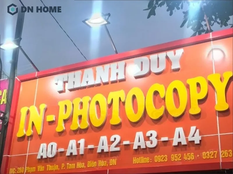 Nội dung được trình bày ngắn gọn, rõ ràng, đủ để khách hàng nhận biết về dịch vụ kinh doanh của cửa tiệm