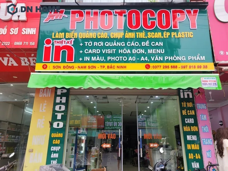 Mẫu biển hiệu photocopy thiết kế đẹp mắt