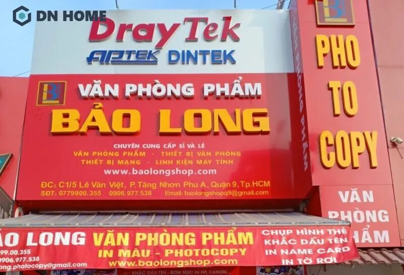 Biển hiệu photocopy làm từ vật liệu alu