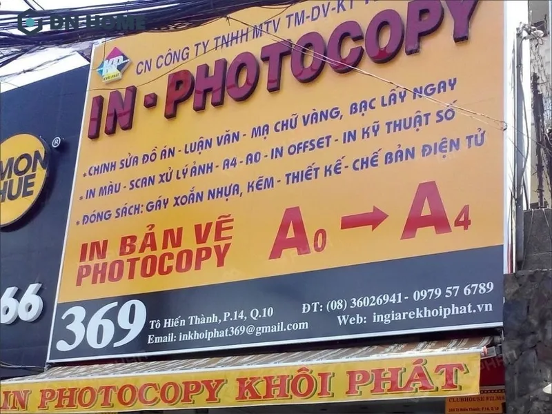 Nội dung bảng hiệu nên ngắn gọn, tập trung thể hiện rõ dịch vụ đặc thù