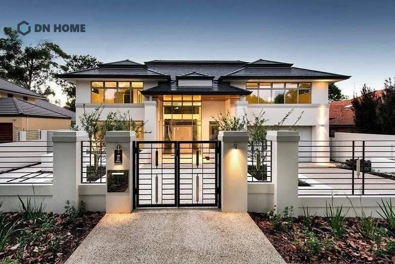 Thiết kế cổng nhà đẹp ở nông thôn góp phần làm tăng tính thẩm mỹ cho không gian kiến trúc tổng thể